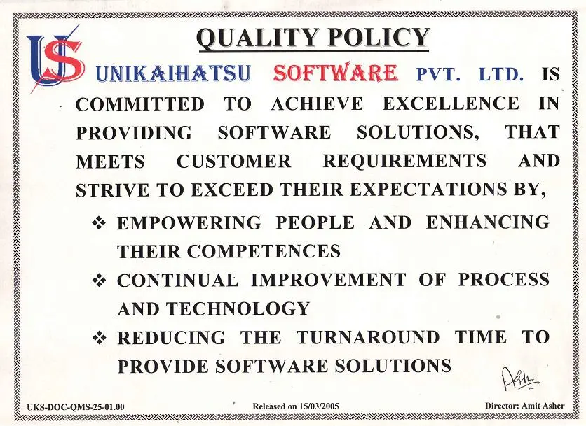 Quality Policy